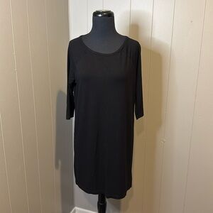 Zara W&B Women’s Small Midi Dress 2/3 Long Sleeve Small Back Cutout